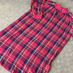 Metropolitan. Pink Plaid Nightgown Size Lg